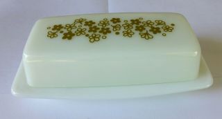 PYREX BUTTER DISH WITH LID CRAZY DAISY SPRING BLOSSOM 2