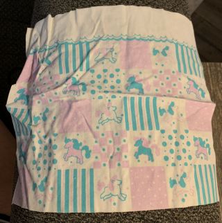 1989 My Little Pony Rock - A - Bye Bed Blanket Replacement Part G1 Mlp