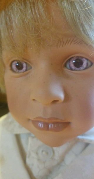 Pamela Erff Boy Doll 0280/2000 Copyright 1998 28inches.  Eyes.