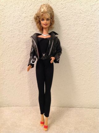 Olivia Newton John Barbie Doll Bad Sandy Grease Black Leather No Box
