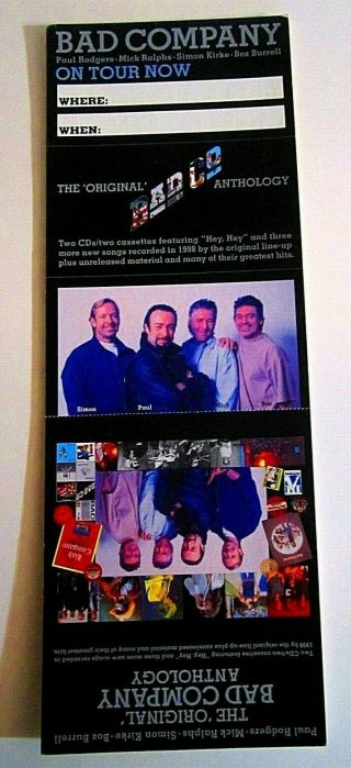 Bad Company Record Store Promo Counter Display Stand Up Anthology Paul Rodgers