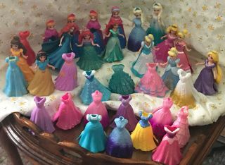 Disney Princess Magiclip Dolls Anna Elsa Cinderella Belle Snow White Magic Clip