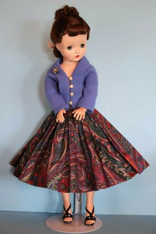 Vintage Inspired Skirt And Sweater For Madame Alexander Cissy (no Doll)