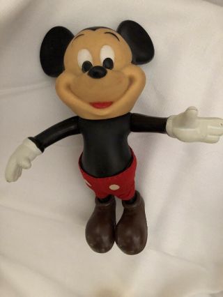 Walt Disney Productions (3) “Mickey Mouse” Vintage Character Toys 2