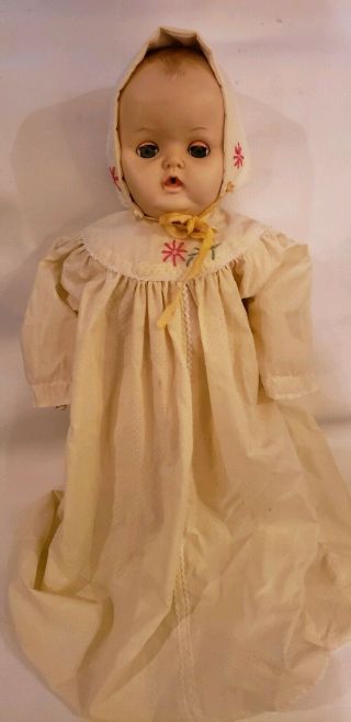Vintage Effanbee Dy Dee Baby Doll 20 Inch Blue Sleepy Eyes
