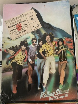 The Rolling Stones 76 Tour Programme And Ticket