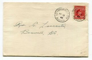 Canada Ab Alberta - Lethbridge 1943 - Mpo Military Post Office Cover -