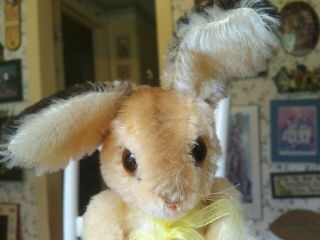 Antique Vintage Steiff Easter Bunny Rabbit Teddy Bear Friend Germany 11in Euc