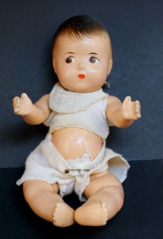 Antique Dionne Quintuplets Baby Doll,  Alexander.  1930s 7 Inch,  7 "