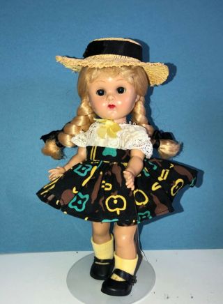 Vintage Vogue Ginny Doll In Her 1956 Medford Tagged Merry Moppets Dress