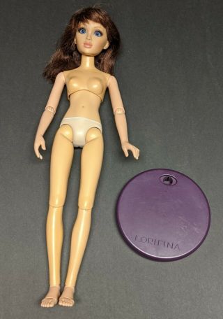 2008 Lorifina 20 " Light Skin Blue Eyes Discontinued Hasbro Doll W/ Wig & Base