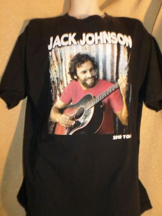 Jack Johnson Tour T Shirt 2010 To The Sea Black Tee Size Xl