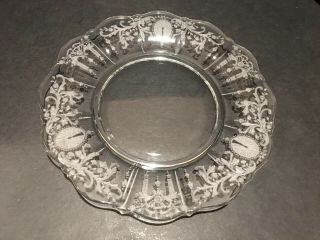 Cambridge Candlelight Etched 8 " Plate 3900