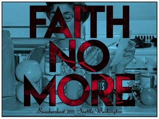 Faith No More Seattle 2015 Silkscreened Poster By Iom - Mike Patton