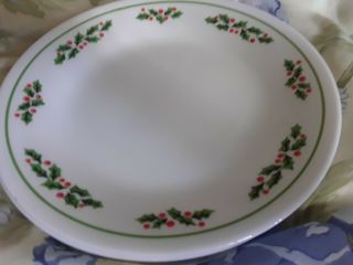 Corelle Winter Holly Set Of 4 Bread & Butter 6 3/4 " Plates