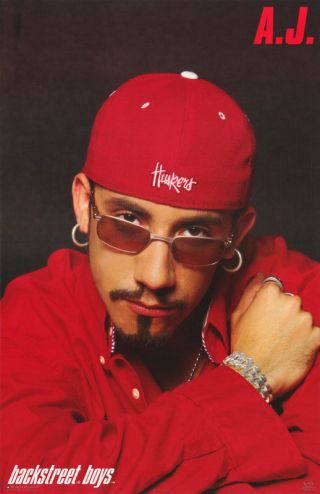 Poster : Music : Backstreet Boys - A.  J.  - Red Cap - 7508 Rw5 S