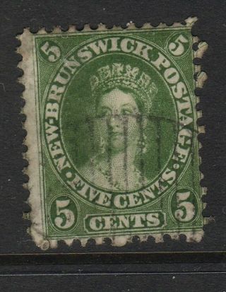 Canada Brunswick 1860 5 Cents Sap - Green