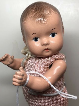 7” Vintage Antique Effanbee Doll “patsy Tinyette” Baby Composition Adorable Me