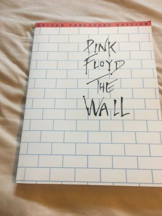 Pink Floyd The Wall Guitar Tablature Tab Songbook David Gilmour Rock Not Lp