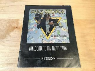 Alice Cooper - Welcome To My Nightmare Concert Tour Book 1975