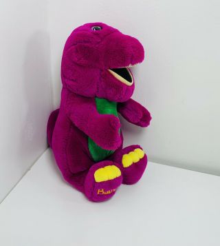 Vintage 1992 Barney The Purple Dinosaur 12 Inch Stuffed Plush Animal Dakin