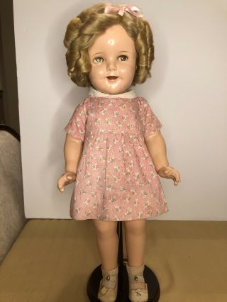 18 " Antique Vintage Ideal Shirley Temple Composition Doll