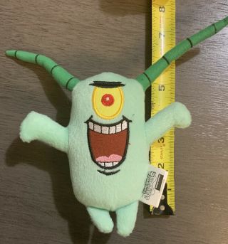 Sheldon J Plankton Spongebob Squarepants Plush Stuffed Toy Nickelodeon 2016