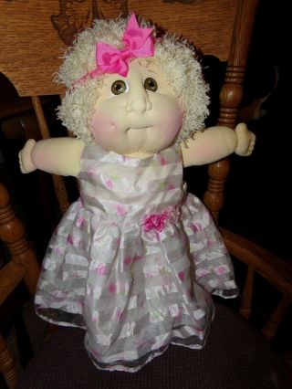 Soft Sculptured Cabbage Patch Kid Girl 18ins Redressed 000