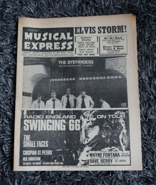 Nme 22 July 1966 Beatles Bob Dylan Byrds Rolling Stones Small Faces Batman Ad