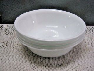 Set Of 4 Corning Corelle Winter Frost White Soup Cereal Bowls 6 - 1/4 " Usa Vintage