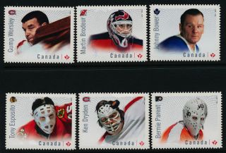 Canada 2867i - 72i Mnh Nhl Ice Hockey,  Great Canadian Goalies