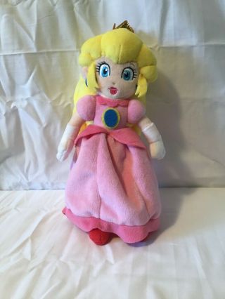 Mario Bros Princess Peach Plush Toy Nintendo Soft Stuffed Animal Pink 8 "
