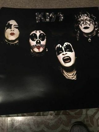 Kiss First Album Lp Poster Gene Simmons Ace Frehley Paul Stanley Peter Criss
