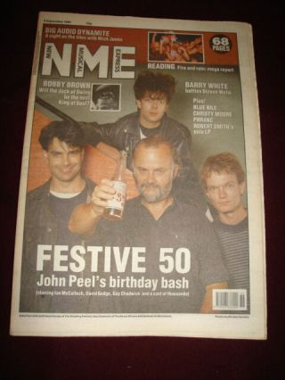 Nme 1989 Sept 9 John Peel Ian Mcculloch Big Audio Dynamite Barry White Phranc