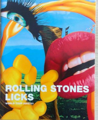 The Rolling Stones 2002/03 Licks Tour Program - - Near