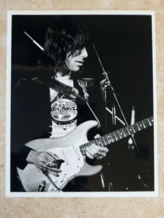Jeff Beck - 8x10 Concert Photo 1970s Era - Black And White Photograph