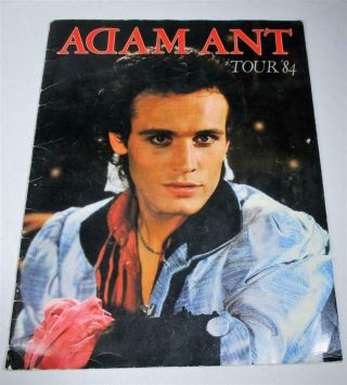 Adam And The Ants Adam Ant Tour Program 84 Strip 1984 Tour Friend Or Foe Vg Usa