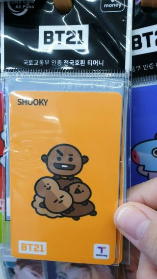 Bts Bt21 T - Money Card Shooky Official Korea Transportation Card