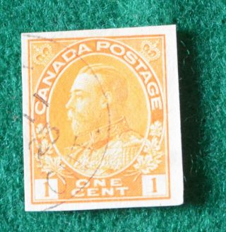 1924 Canada Stamp 136 King Edward Vii 1 Cent Imperf