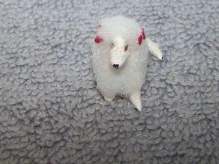 1:12 Dollhouse Miniature Vintage Artisan Alice Zinn Handcrafted White Poodle
