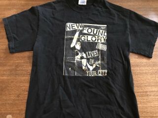 Vtg Found Glory " Live In Your City " Mens Medium Punk Tee