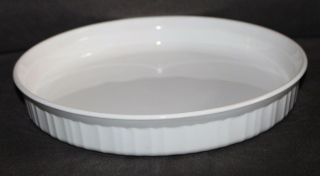 Vintage Corning Ware 10 Inch Quiche Pan French White