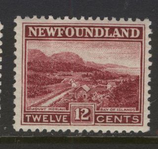 Newfoundland 141 1923 12c Lake Mount Moriah Bay Of Islands Perf 14.  0x14.  0 Vf Mph