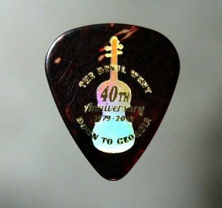 Charlie Daniels Band // 40th Anniversary Tour Guitar Pick Tortoise/rainbow Foil