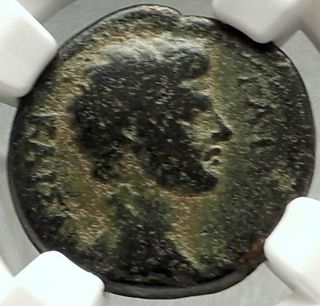 Gaius Caesar Grandson Of Augustus Tripolis Lydia Ancient Roman Coin Ngc I68415