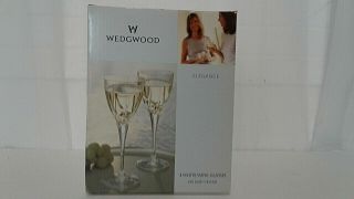 Set Of 4 Wedgwood Elegance White Wine Tasting Glasses 16.  5cl.  24 Pb Crystal