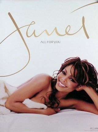 Janet Jackson 2001 All For You Promo Poster