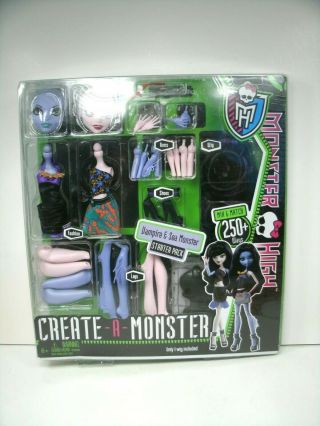 Monster High Create A Monster Vampire And Sea Monster Starter Pack 2011 Mattel