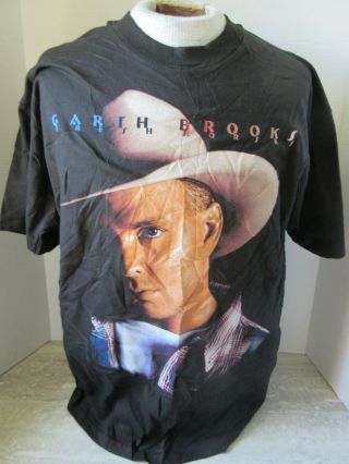 Vintage 1996 Garth Brooks Fresh Horses Concert Tour T - Shirt Size Large