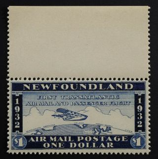 Wayzata Label.  Newfoundland Cancelled Transatlantic Flight 1932 Airmail F/vf Mnh